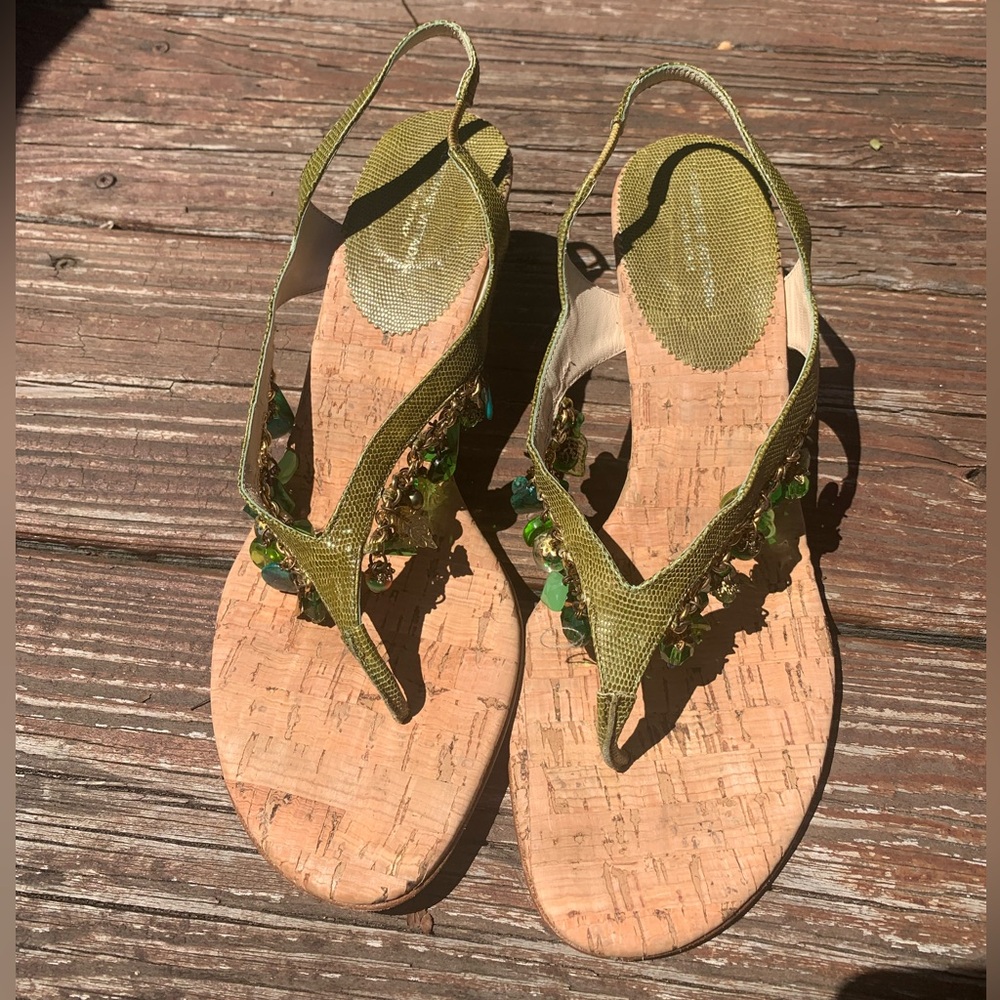 Beaded kitten heels